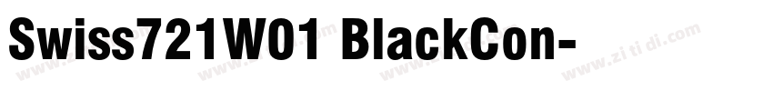 Swiss721W01 BlackCon字体转换